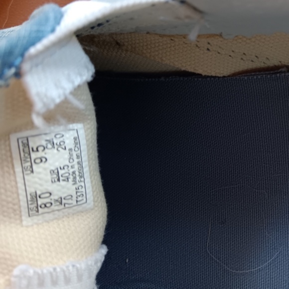 Vans slip-on, Classic Van Doren blue and white, women's size 9.5, men's 8. - Picture 8 of 8